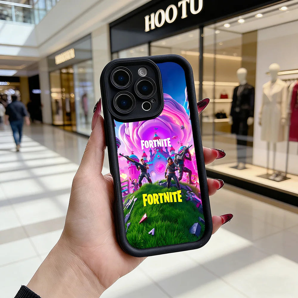 Capa de telemóvel Fortnite para Samsung Galaxy A17 A07 A06 A26 A16 A06 A35 A55 A25 A05s A15 A54 A34 A36 A24 4G 5G, capa traseira flexível