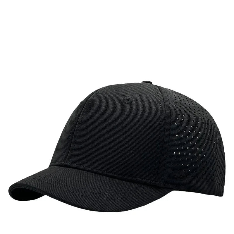 Brand Oohmy 5cm Short Brim Baseball Caps Big Head and Small Head for Men Women Mesh Back Trucker Hat Short BillQuick Dry