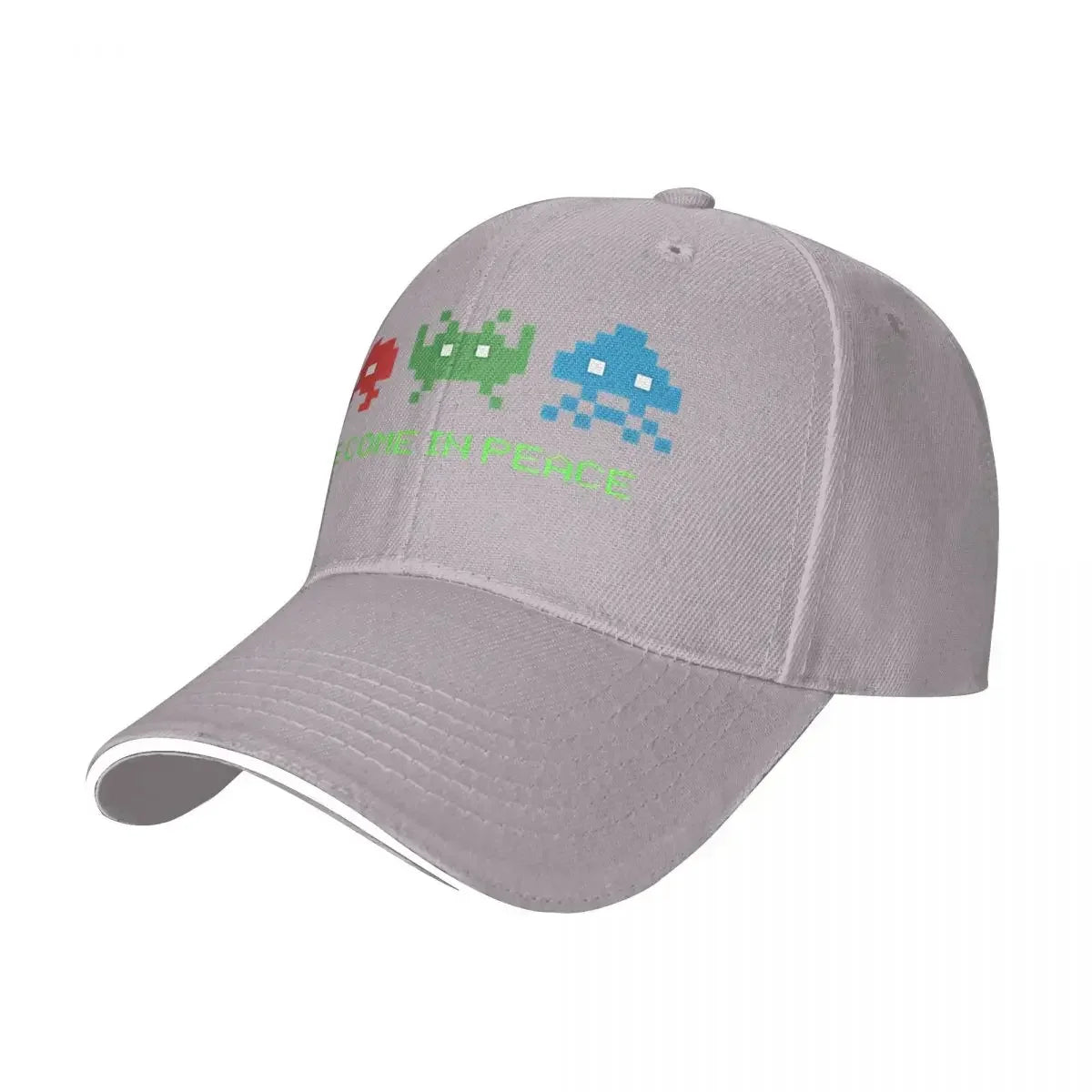 Videojuego de disparos «Space Invaders» «Venimos en paz» Gorra resistente para todas las estaciones Gorra de verano para mujer