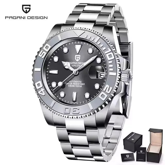 PAGANI DESIGN V2 Japan movement Luxury Men Mechanical Watch 40MM Ceramic bezel AR Coated Sapphire Glass Automatic Watch For Men