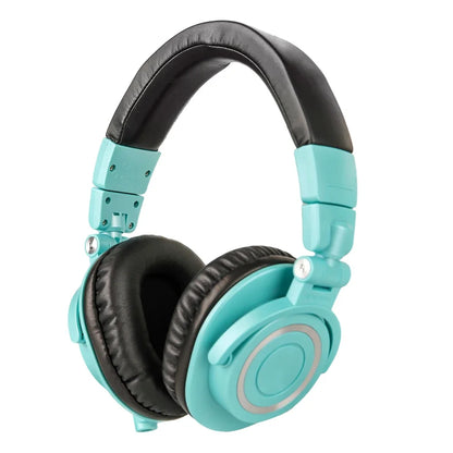 Sanpusen ATH M50X Over-Ear Wired Headphones Professional Monitor Studio Recording Mixing Monitoring HiFi Sound