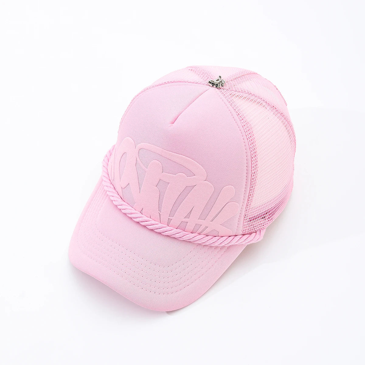 damesmode-baseballpet met letterprint voor lente en zomer, ademende mesh-pet voor buitensporten, heren-truckerpet