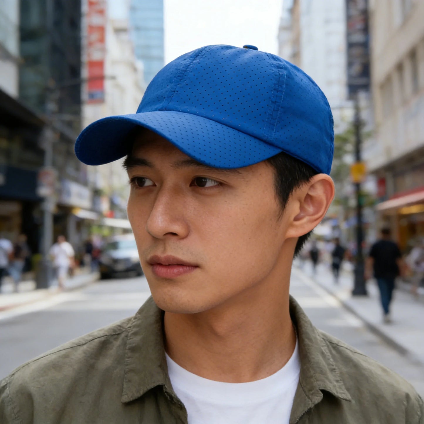 Hat Men Spring Summer Solid Color Mesh Cap Baseball Cap Women Autumn Korean Edition Sunscreen Hat Mesh Breathable Peaked Cap