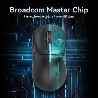 ATTACK SHARK X3/X3PRO 4K/8K Wireless Gaming Mouse, 26K DPI, Tri-Mode (Wired/2.4GHz/BT5.2), Lightweight, PAW3395 Sensor For Gamer