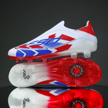 Nouvelles chaussures de football pour hommes, de haute qualité, antidérapantes, légères, très vendues, crampons d'entraînement pour terrain en herbe, mi-hautes, pour les matchs en extérieur, chaussures de sport.