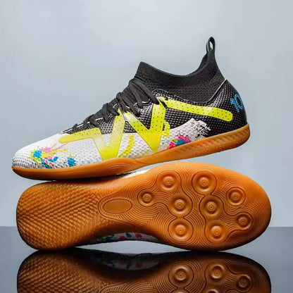 Botte de Football en salle, crampons de Futsal professionnels pour hommes, chaussures de Football pour adultes, durables, confortables, antidérapantes, baskets d'entraînement pour adolescents