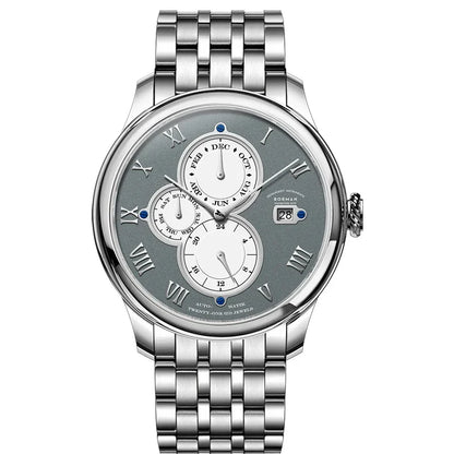 Luxury Brand BORMAN Automatic Mechanical Men's Watches Sapphire 50M Waterproof Multi-function Dial Retro Leather Clocks BM18011