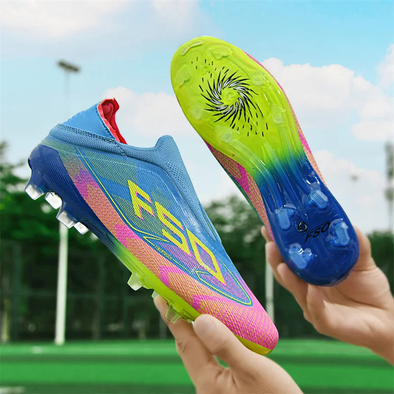 Mens Outdoor Soccer Shoes Professional Football Shoes TF/FG Football Field Boots Comfortable Non-Slip Training Sneakers 35-45