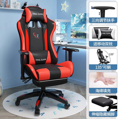 Gaming stolica Računalna stolica Udobno podesivo sjedalo za opuštanje Game LIVE Za studentski dom i kućnu upotrebu Ergonomski dizajn za dugotrajno sjedenje