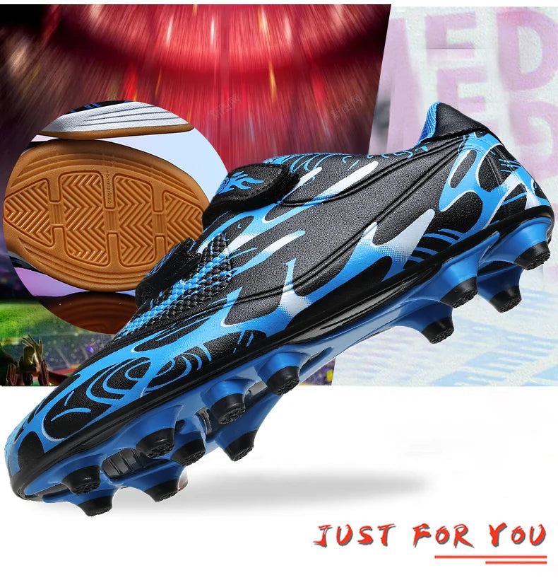 Zapatillas de fútbol infantiles para colegio, botas de fútbol profesionales con tacos para césped, calzado deportivo de entrenamiento para niños, botas de futsal y fútbol outdoor 28-38