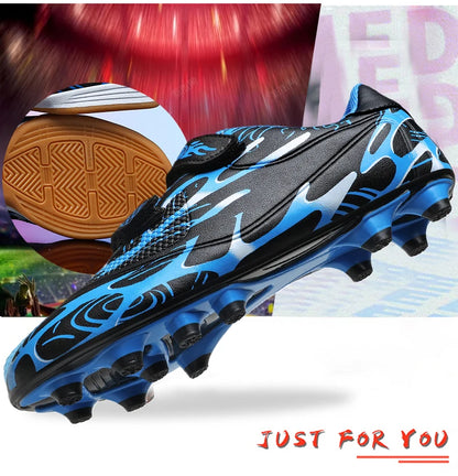 Zapatillas de fútbol infantiles para colegio, botas de fútbol profesionales con tacos para césped, calzado deportivo de entrenamiento para niños, botas de futsal y fútbol outdoor 28-38