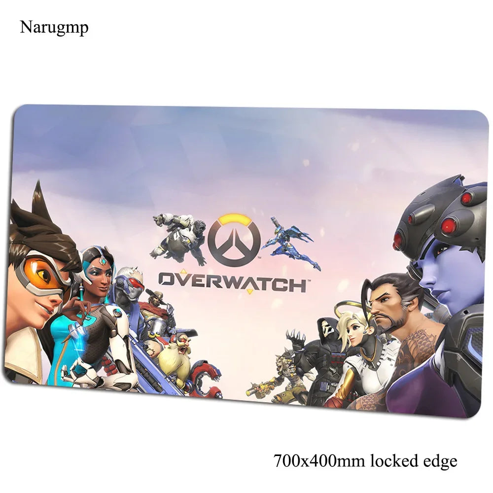 Podloga za miš Overwatch 700x400x3mm, gaming podloga za miš, anime stil, za ured i prijenosno računalo, podloga za stol, poklon za dječaka, podloga za PC gamere