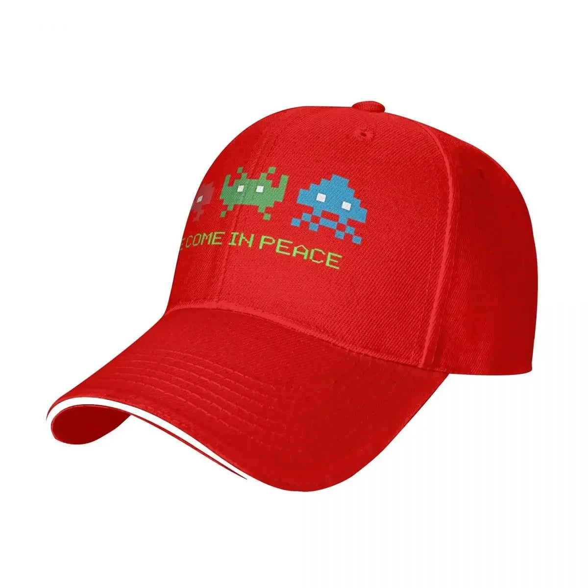 Videojuego de disparos «Space Invaders» «Venimos en paz» Gorra resistente para todas las estaciones Gorra de verano para mujer