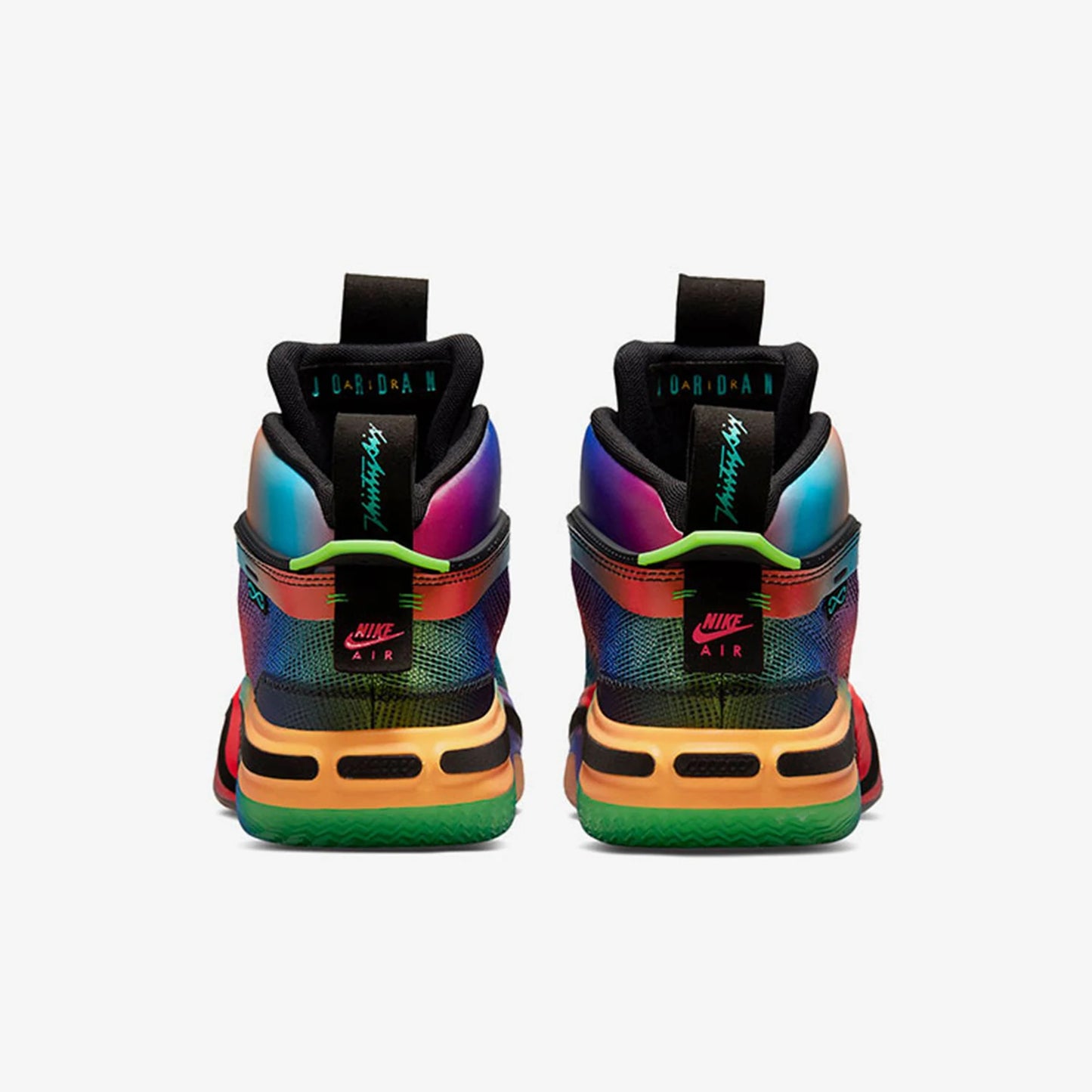 Nike Authentic Jordan Unisex Rainbow Mid-Top - Scarpe da basket resistenti DN4200-064