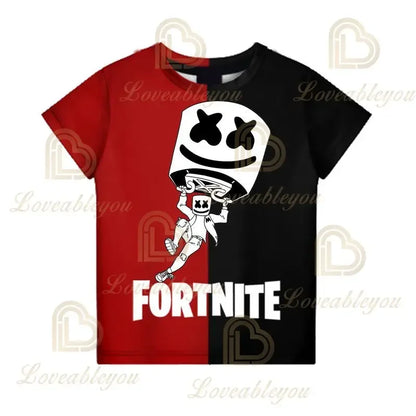 Battle Royale majica Fortnite T-shirt Victory Cartoon topovi za tinejdžere, dječja odjeća Hero Game Fortress Night 3D za dječake i djevojčice