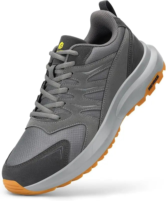 FitVille extra brede sneakers voor heren, wandel- en loopschoenen, brede neus, lichtgewicht hardloopschoen voor platvoeten met steun voor de voetboog