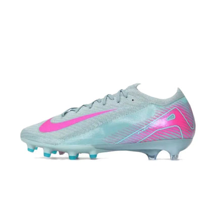 Botas de fútbol Nike Mercurial Vapor 16 Elite LV8 para hombre, FG: suaves, cómodas, para césped natural, blanco/azul HV4887-100