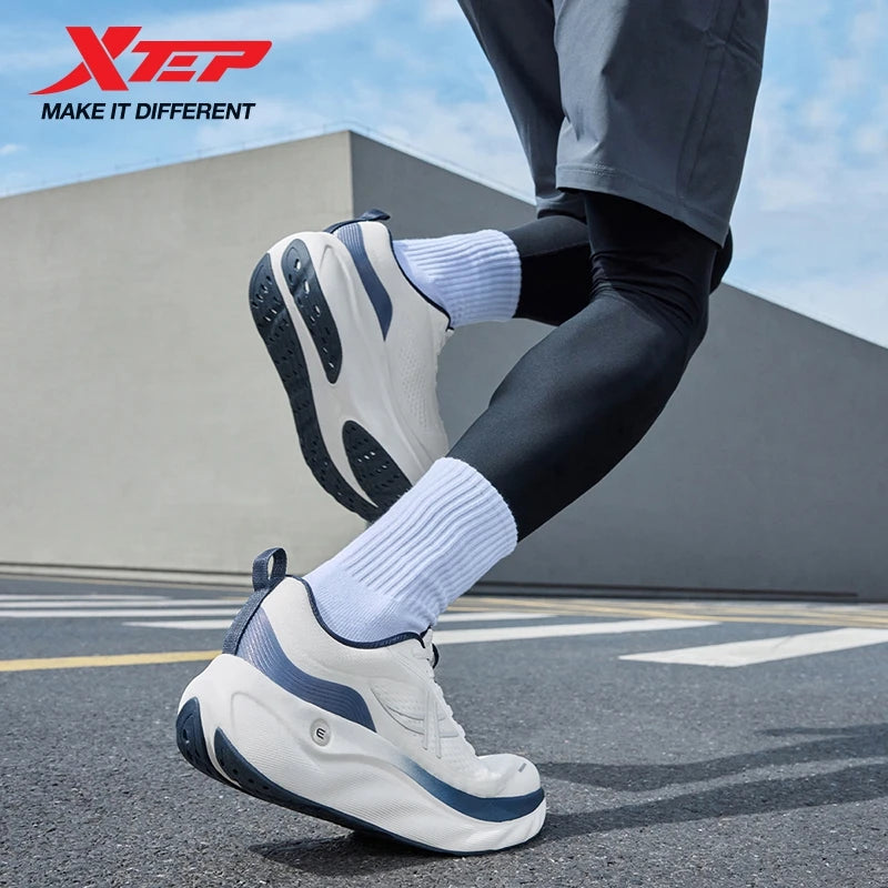 Xtep Cloud Wing 3.0 Men's Running Shoes 2025 Summer New Stability Shock Absorbing Wear Resistant Soft Sole Sneakers 875319110003