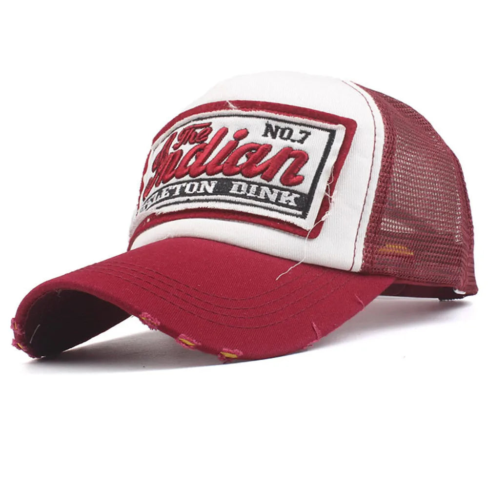 Streetwearová čiapka s výšivkou písmen, sieťovaná, v štýle „dad“, baseballová, módna, snapback, hip-hopová, outdoorová, Y2K, truckerová, Gorras F2719 pre ženy a mužov