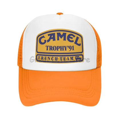 Camel Trophy 91 Print Baseball Cap Unisex Sun Visors Hat Summer Hip Hop Hats for Men Women Outdoor Breathable Mesh Snapback Caps