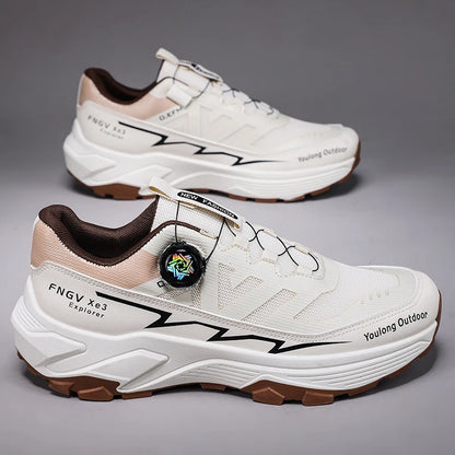Scarpe da trekking traspiranti da uomo — Fibbia girevole, suola antiscivolo