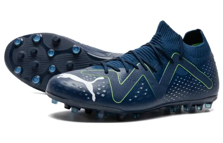 Chaussures de football Puma Future Match, bout rond, confortables, MG (crampons courts en caoutchouc), amortissantes, durables, respirantes, 107373-03