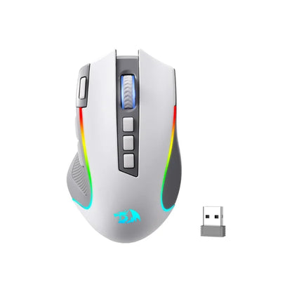 Redragon M612 PRO RGB BT 2.4G gaming miška, brezžična optična miška 8000 DPI z 9 programabilnimi gumbi in 7 načini osvetlitve, B