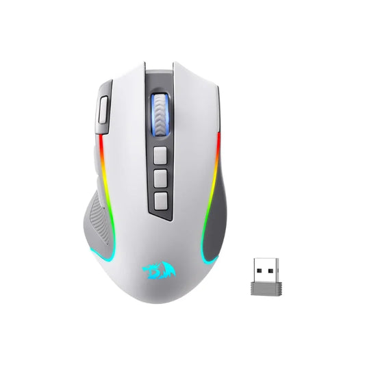 Redragon M612 PRO RGB BT 2.4G gamingmus, 8000 DPI trådløs optisk, 9 programmerbare knapper, 7 baggrundsbelyste tilstande, B