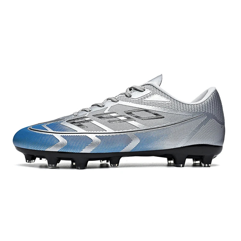 Chaussures de football populaires à tige basse FG/TF, unisexe, pour terrain, entraînement rapide, crampons antidérapants à crampons longs
