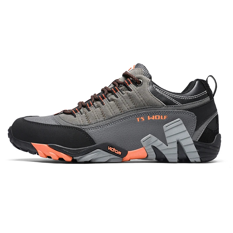 Scarpe da trekking per appassionati di attività all’aria aperta - Scarpe da trekking impermeabili da uomo - Scarponi da montagna - Scarpe tattiche da caccia nel bosco in vera pelle
