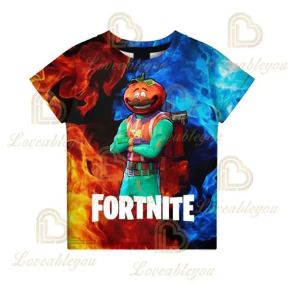 Battle Royale majica Fortnite T-shirt Victory Cartoon topovi za tinejdžere, dječja odjeća Hero Game Fortress Night 3D za dječake i djevojčice