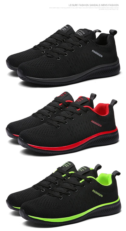 Chaussures de marche pour couple, grande taille, en maille respirante et confortable, à semelle souple, durables et légères, chaussures de sport décontractées pour l'extérieur, pour toutes les saisons
