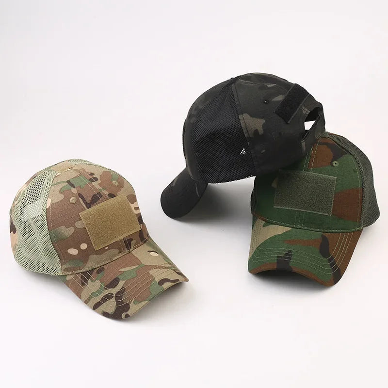 Unisex Sports Outdoor Sunscreen Quick-Drying Hat Men Casual Cap Female Unisex Camouflage Hunting Fishing Army Baseball Cap
