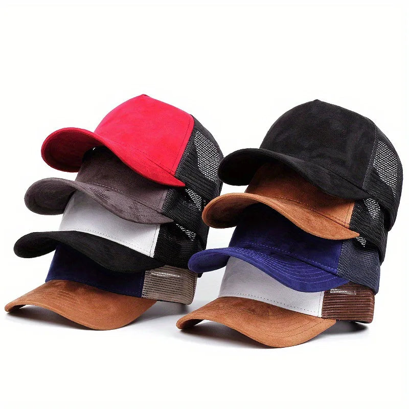 New Summer Mesh Baseball Cap Women Men Letter Patch Snapback Hat Casual Breathable Unisex Street Hip Hop Trucker Caps
