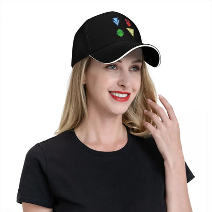 Twilight Imperium 4th Edition Technology Symbols Pixel Art (Square) Baseball Cap Sun Hat For Children Man Women's