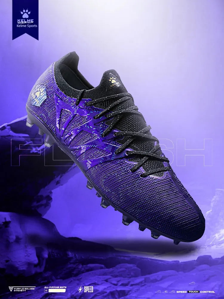 Chuteiras de futebol KELME Adulto para homem Disease Electric 3.0 com pitons curtos MG, profissionais para jogo e treino, respiráveis