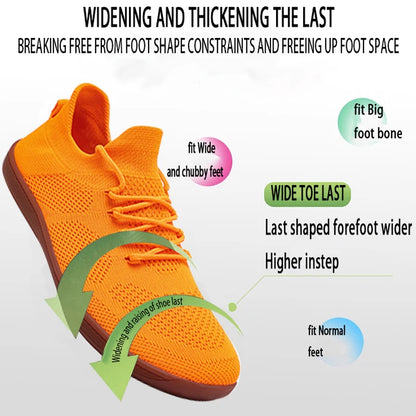 Scarpe minimaliste unisex "a piedi nudi": sneakers leggere, traspiranti e con punta larga, ideali per passeggiate casual all’aperto