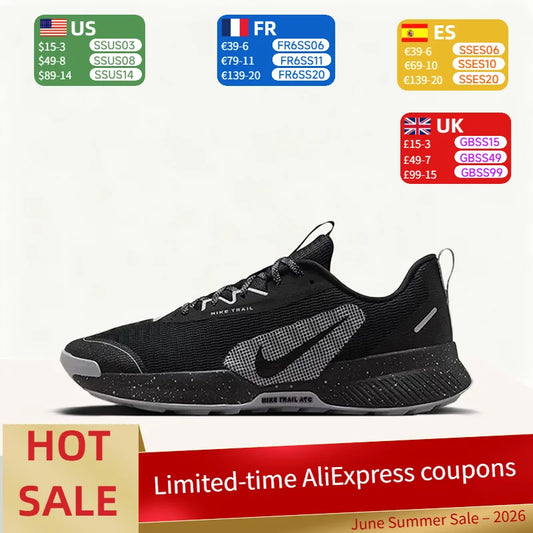 Nike Juniper Irail 3: udobne, izdržljive i potporne niske trail tenisice za muškarce u crnoj i sivoj boji FQ0904-001