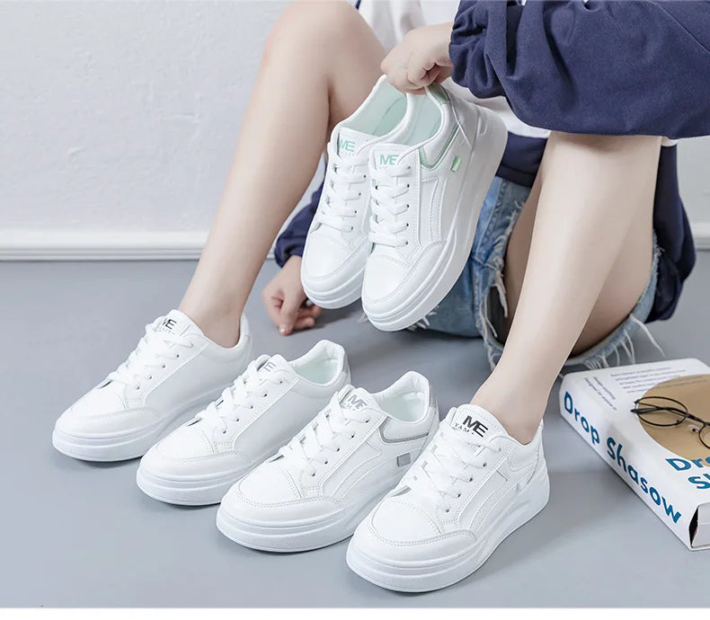 Baskets pour femmes, chaussures de sport tendance, chaussures confortables et décontractées, baskets à lacets pour femmes, Tenis Feminino
