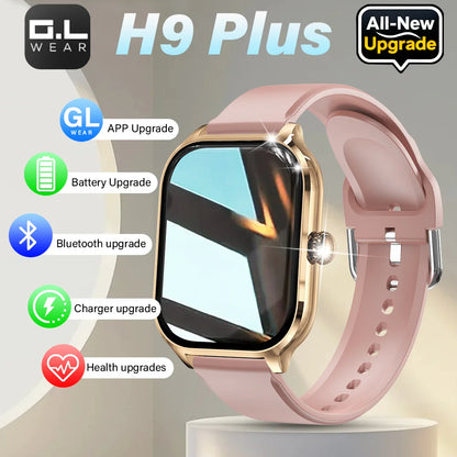 LAXASFIT New H9 Pro max Smart Watch Dial to Answer Calls Calorie Tracking Heart Rate Oximetry Monitoring Bluetooth Smartwatch