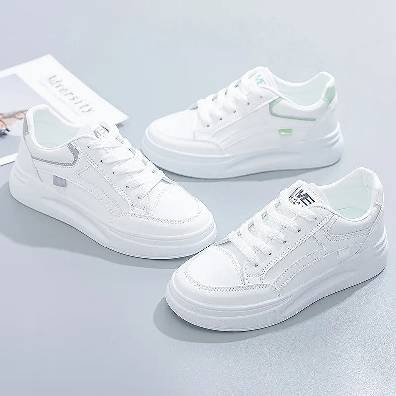 Baskets pour femmes, chaussures de sport tendance, chaussures confortables et décontractées, baskets à lacets pour femmes, Tenis Feminino