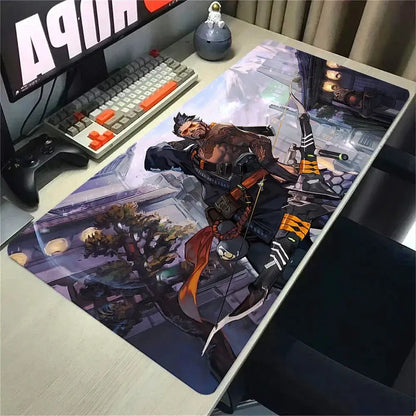 Overwatch 2 Gaming Accessories Mouse Pad Gamer Cabinet Pc Big Desk Mat Computer Keyboard Desks Xxl Mousepad Anime Large Mausepad, Produit gaming premium Fraquane