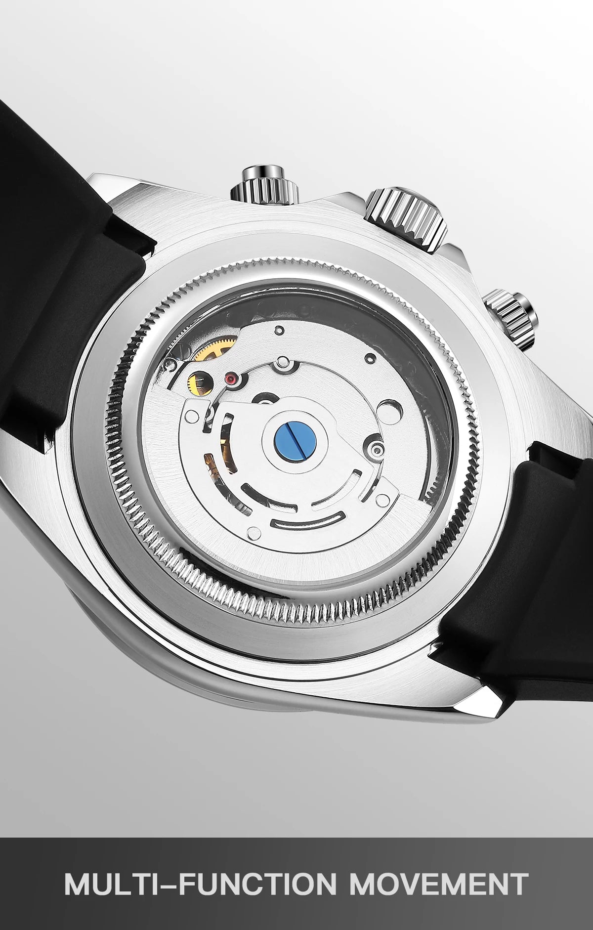 Carbon Fibre Luminous 40mm Automatic Watch Sporty Style 100m Waterproof Diver Watches automatic Men Watch multi-functional