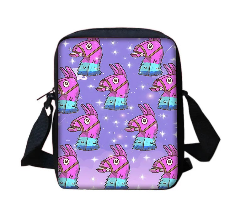Hot Game Classic FortniteS Boy Girls Printed Shoulder Messenger Bag Child Casual Handbag Men Women Phone Bag Shopping Bag