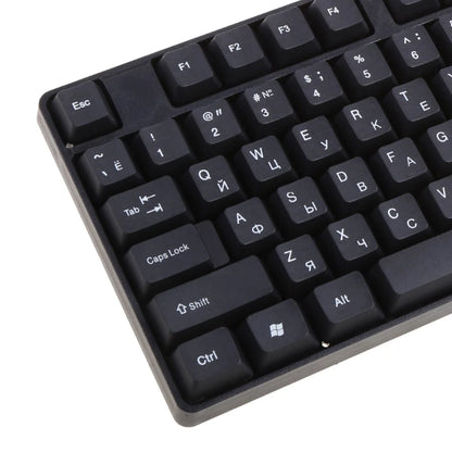 Tastiera ergonomica USB per PC, tastiera russa / tastiera inglese, dropshipping