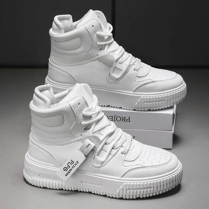 Baskets décontractées de mode, chaussures de skateboard montantes, bottines pour étudiants, hommes et femmes, tendance, résistantes à l'usure, bicolores, pour couples