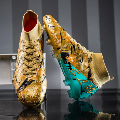 Chaussures de football montantes pour hommes, crampons professionnels pour terrain de football, baskets athlétiques pour adolescents, entraînement de football 2026