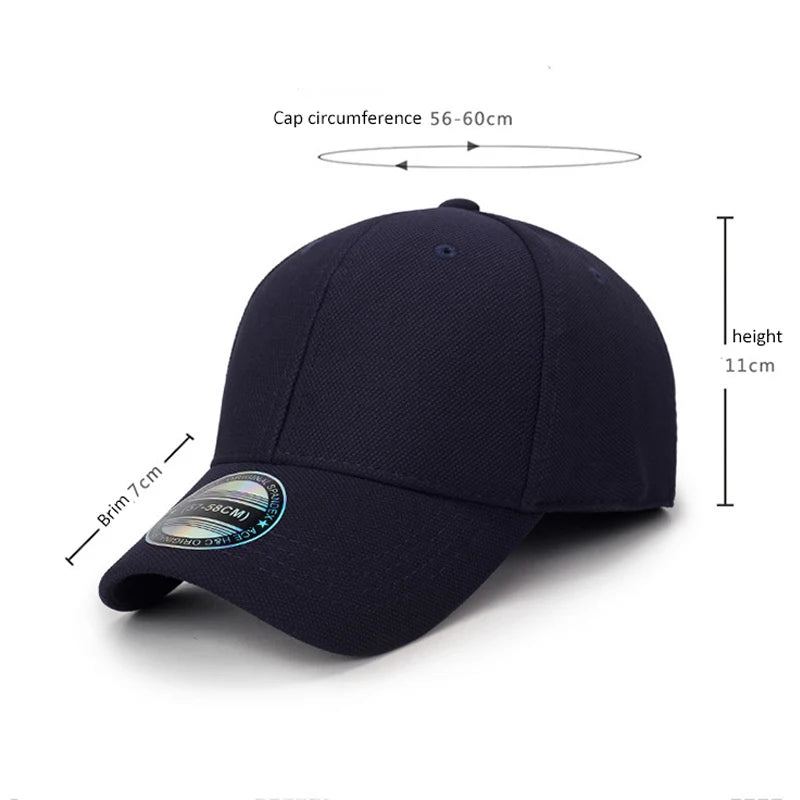 Tætsiddende, helt lukket baseballkasket til mænd og kvinder, elastisk, hiphop-kasketter, hatte, pasform, skygge, snapback, blank, ensfarvet, udendørs, sport, ny, stretch