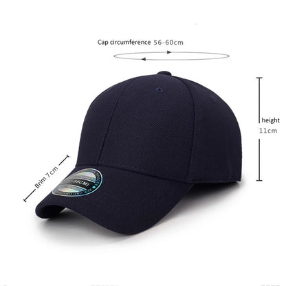 Tætsiddende, helt lukket baseballkasket til mænd og kvinder, elastisk, hiphop-kasketter, hatte, pasform, skygge, snapback, blank, ensfarvet, udendørs, sport, ny, stretch