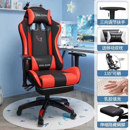 Gaming stolica Računalna stolica Udobno podesivo sjedalo za opuštanje Game LIVE Za studentski dom i kućnu upotrebu Ergonomski dizajn za dugotrajno sjedenje
